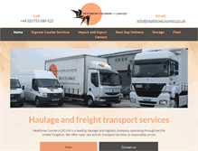 Tablet Screenshot of heathrowcouriers.co.uk
